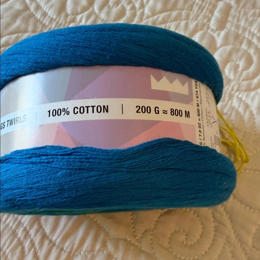 Vibrant Blue and Yellow Yarn - Picture 3 of 5